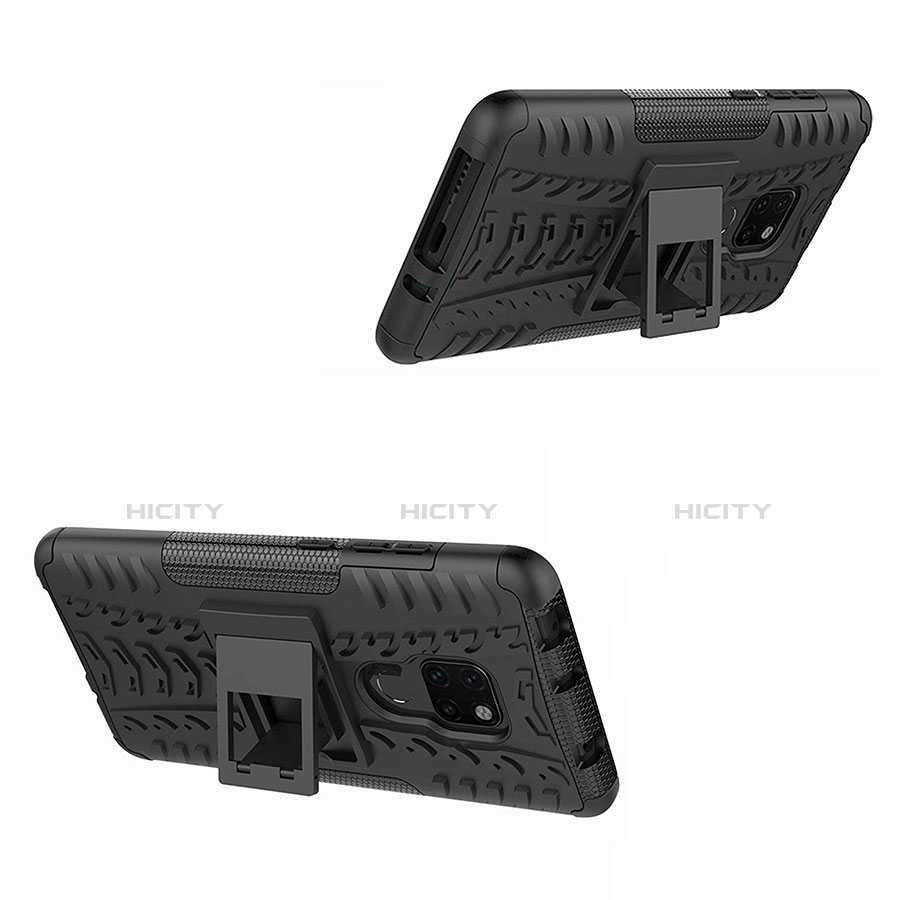Custodia Silicone e Plastica Opaca Cover con Supporto A03 per Huawei Mate 20