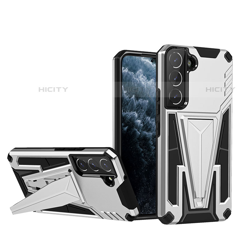 Custodia Silicone e Plastica Opaca Cover con Supporto A03 per Samsung Galaxy S23 Plus 5G