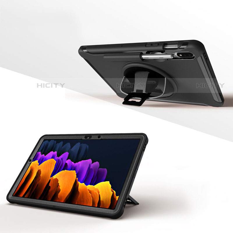 Custodia Silicone e Plastica Opaca Cover con Supporto A03 per Samsung Galaxy Tab S7 11 Wi-Fi SM-T870