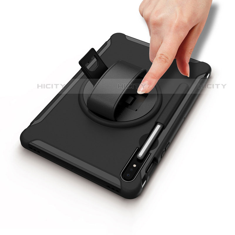 Custodia Silicone e Plastica Opaca Cover con Supporto A03 per Samsung Galaxy Tab S7 4G 11 SM-T875