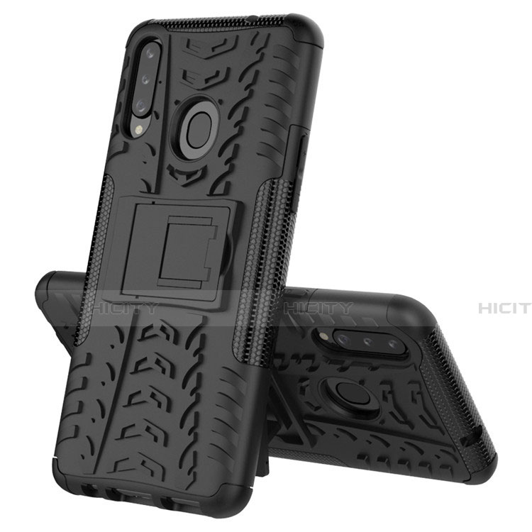 Custodia Silicone e Plastica Opaca Cover con Supporto A04 per Samsung Galaxy A20s