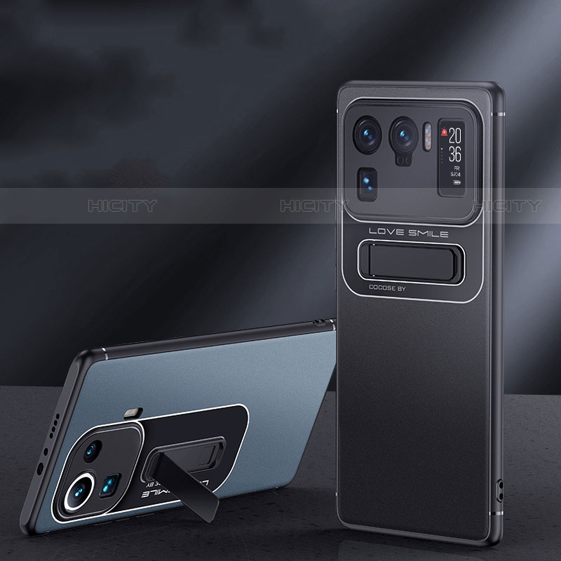 Custodia Silicone e Plastica Opaca Cover con Supporto A06 per Xiaomi Mi 11 Ultra 5G