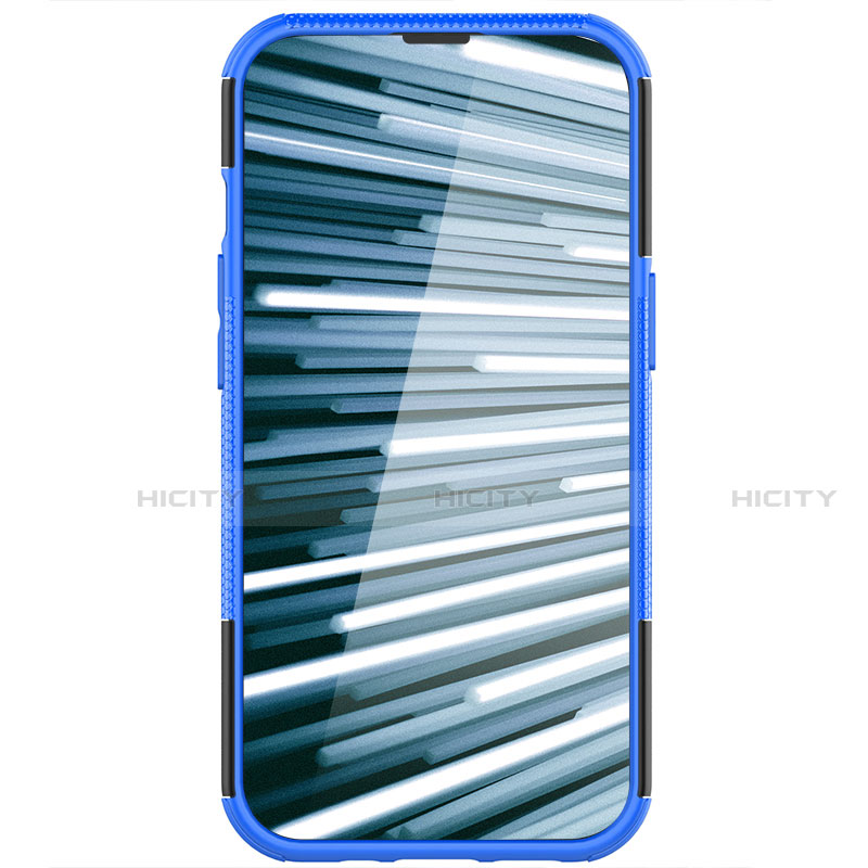 Custodia Silicone e Plastica Opaca Cover con Supporto A07 per Apple iPhone 13 Mini