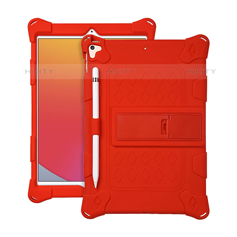 Custodia Silicone e Plastica Opaca Cover con Supporto H01 per Apple iPad Pro 10.5