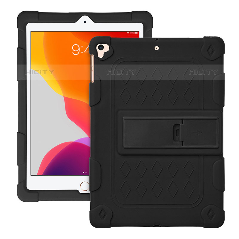 Custodia Silicone e Plastica Opaca Cover con Supporto H01 per Apple iPad Pro 9.7