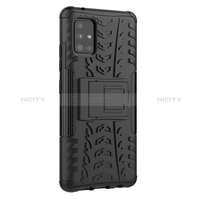 Custodia Silicone e Plastica Opaca Cover con Supporto J01X per Samsung Galaxy M40S