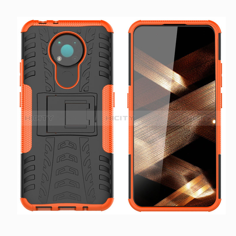 Custodia Silicone e Plastica Opaca Cover con Supporto JX1 per Nokia 3.4