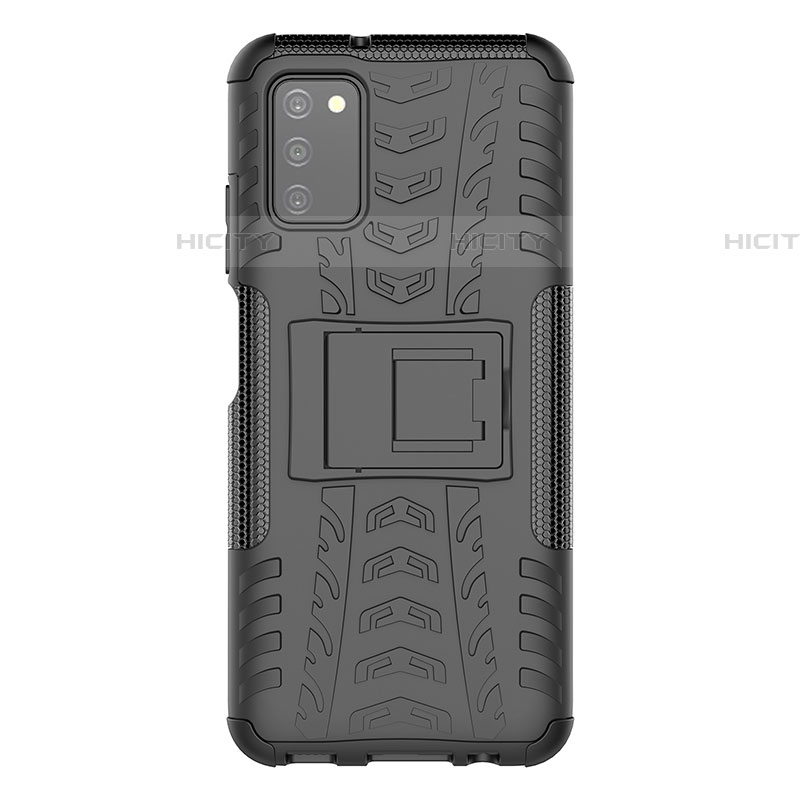 Custodia Silicone e Plastica Opaca Cover con Supporto JX1 per Samsung Galaxy A03s