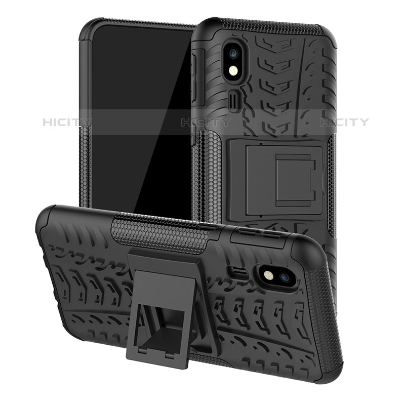 Custodia Silicone e Plastica Opaca Cover con Supporto JX1 per Samsung Galaxy A2 Core A260F A260G