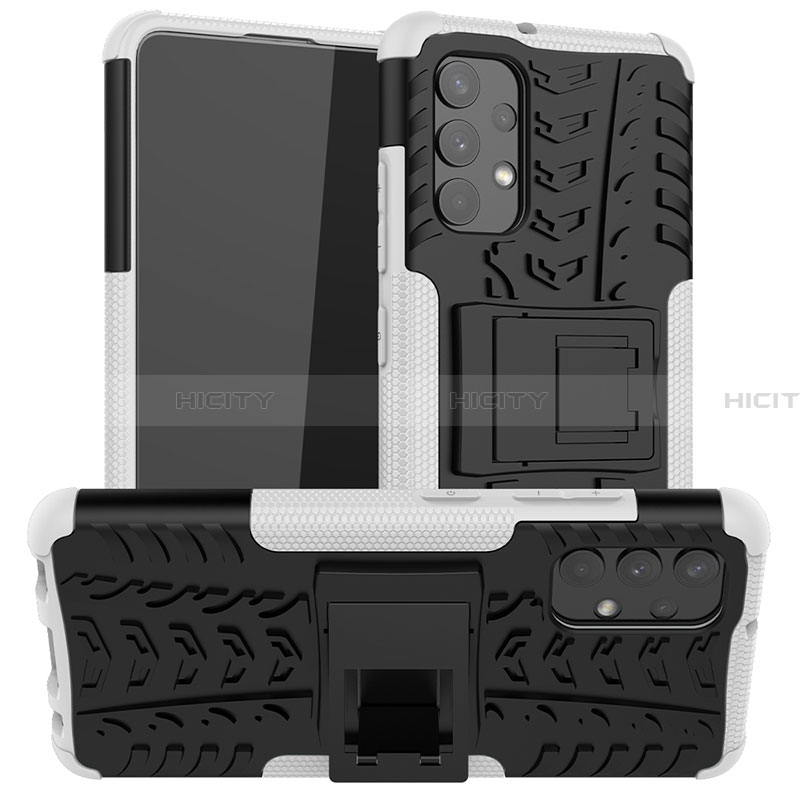 Custodia Silicone e Plastica Opaca Cover con Supporto JX1 per Samsung Galaxy A32 5G