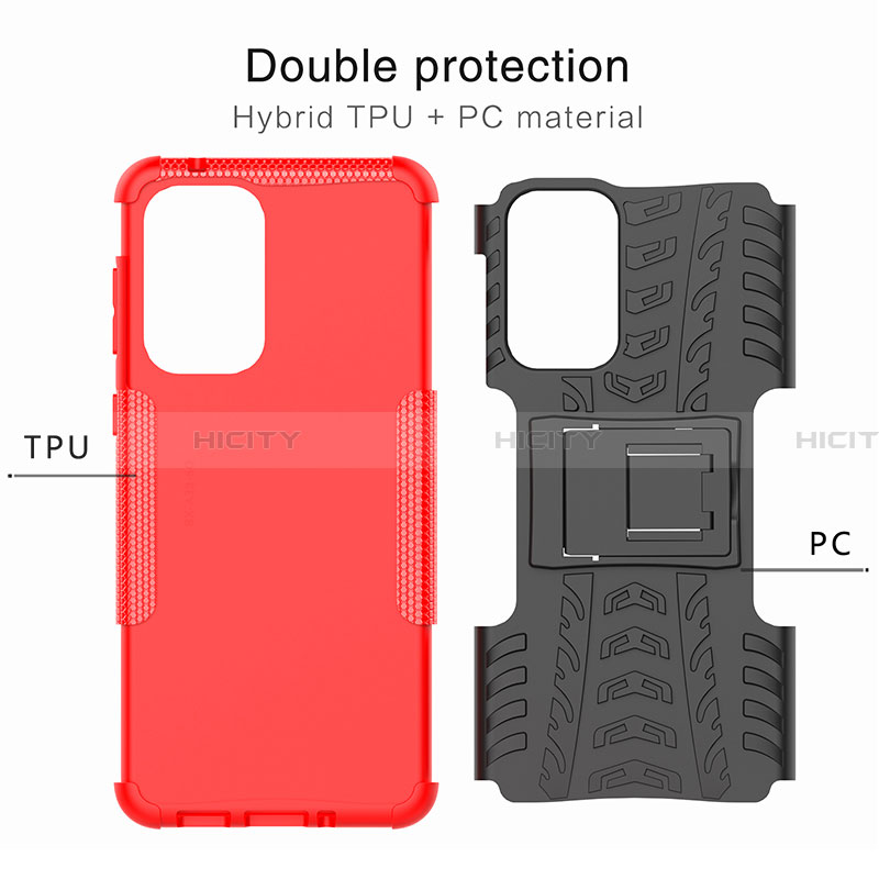 Custodia Silicone e Plastica Opaca Cover con Supporto JX1 per Samsung Galaxy A33 5G