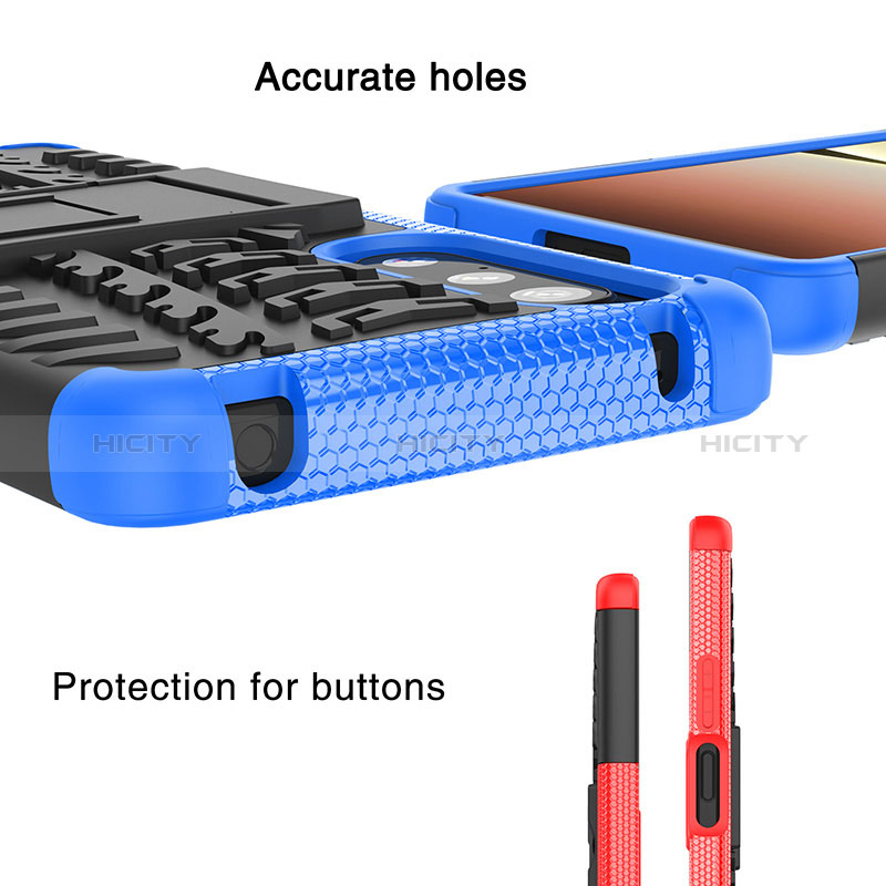 Custodia Silicone e Plastica Opaca Cover con Supporto JX1 per Sony Xperia 5 IV