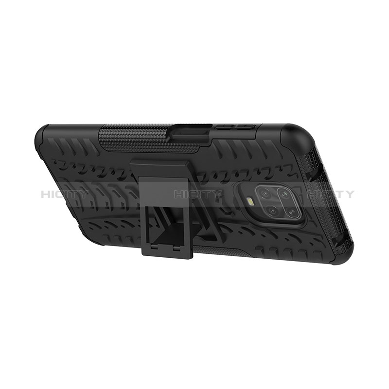 Custodia Silicone e Plastica Opaca Cover con Supporto JX1 per Xiaomi Poco M2 Pro