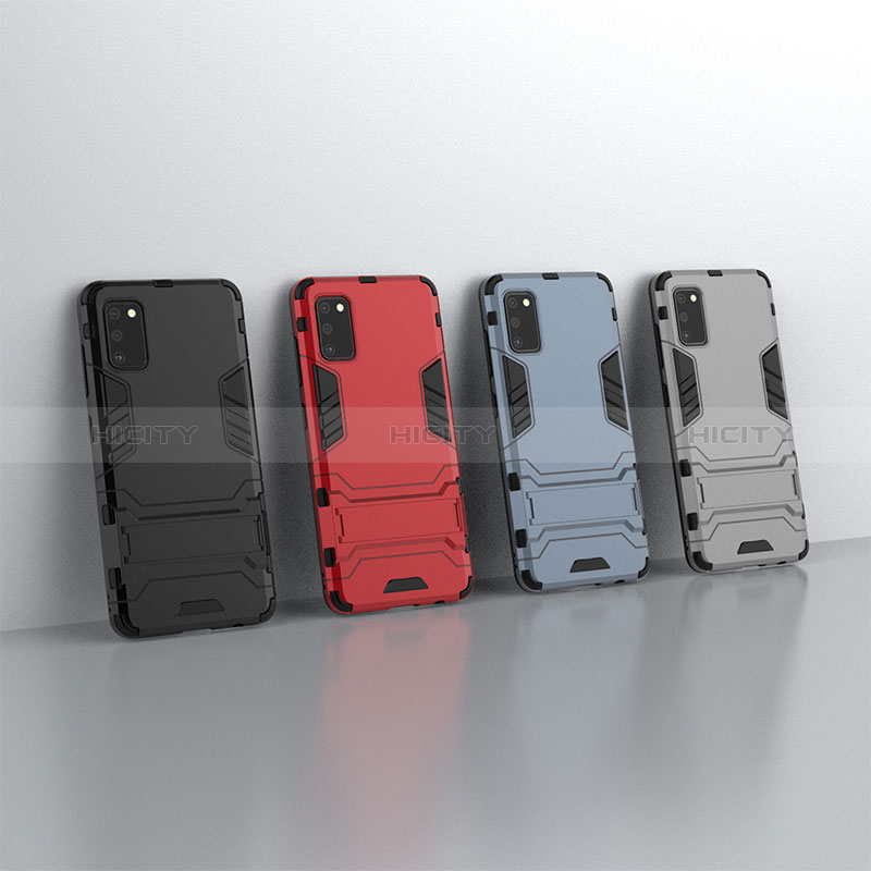 Custodia Silicone e Plastica Opaca Cover con Supporto KC1 per Samsung Galaxy A41