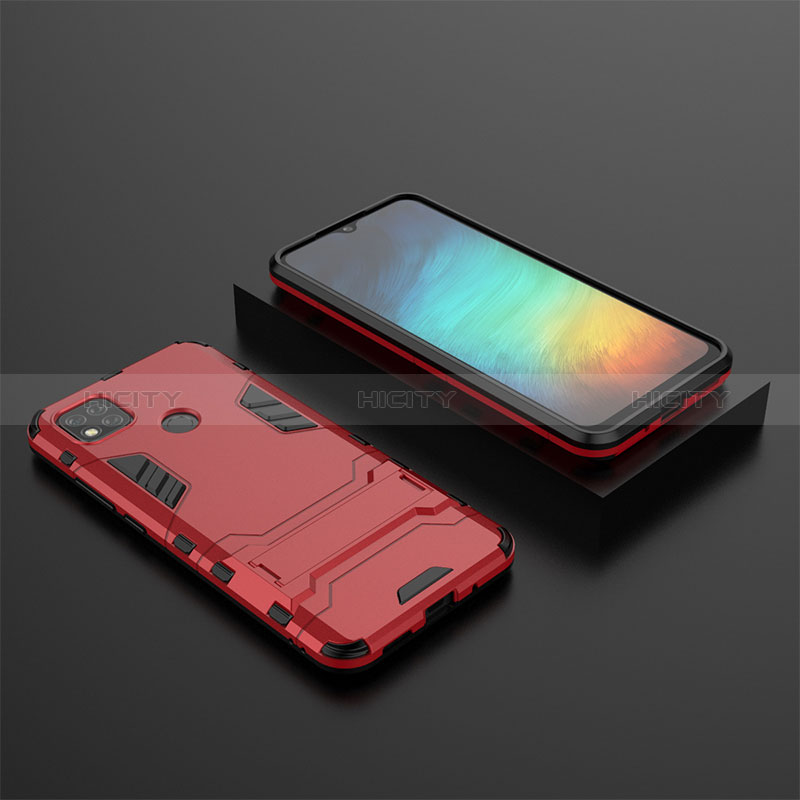 Custodia Silicone e Plastica Opaca Cover con Supporto KC1 per Xiaomi Redmi 9 India