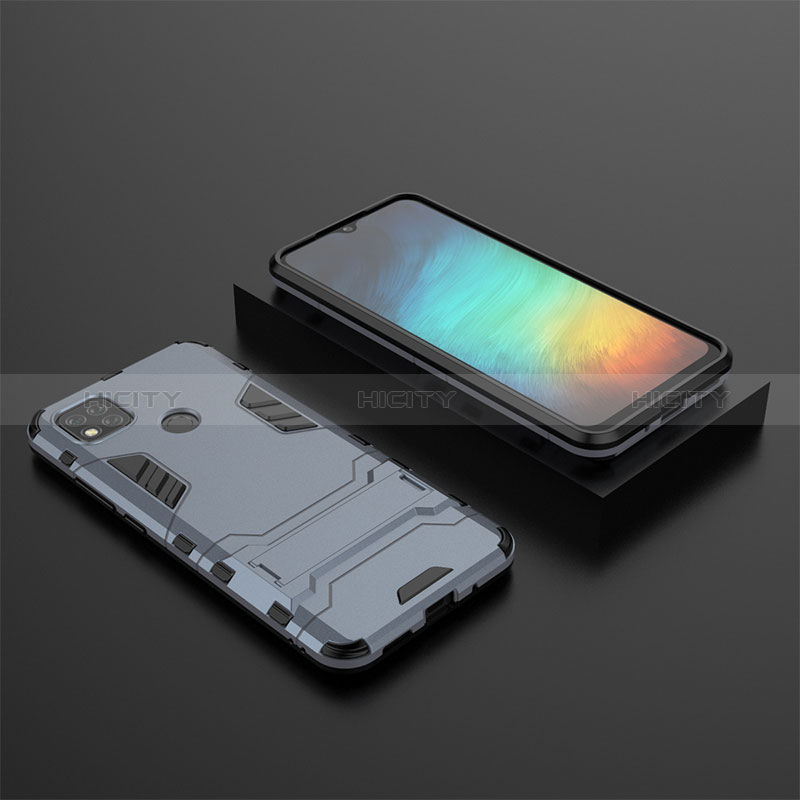 Custodia Silicone e Plastica Opaca Cover con Supporto KC1 per Xiaomi Redmi 9C