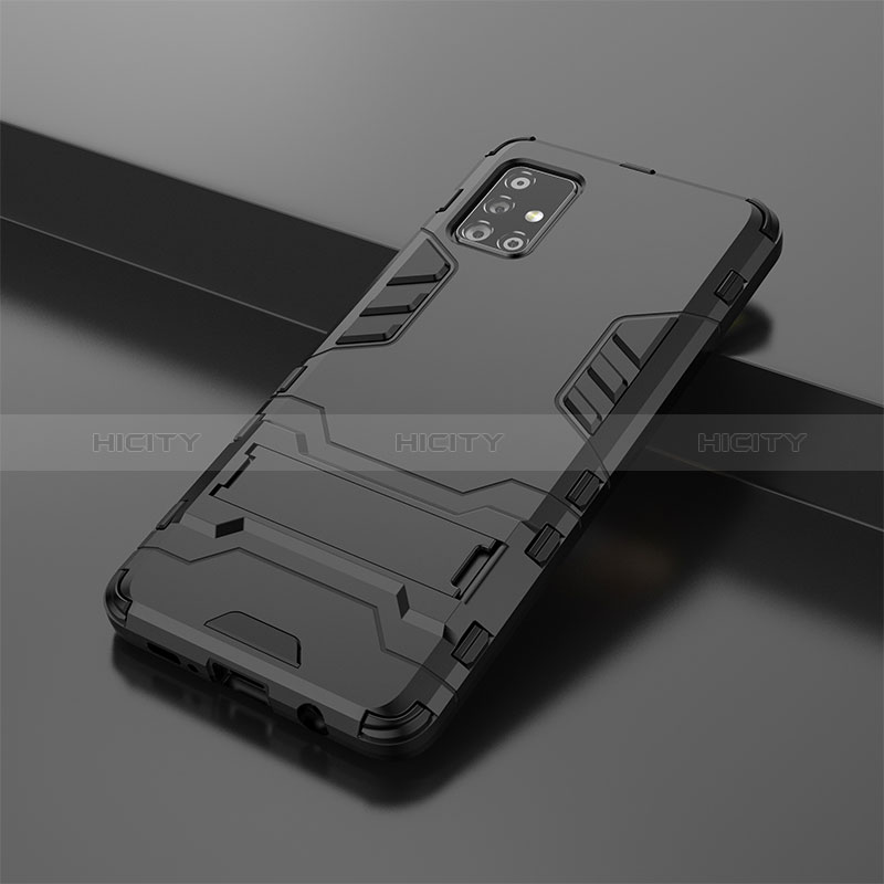 Custodia Silicone e Plastica Opaca Cover con Supporto KC2 per Samsung Galaxy M40S