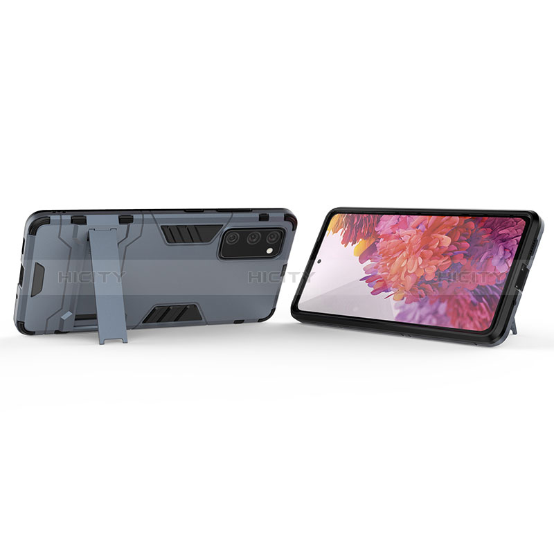 Custodia Silicone e Plastica Opaca Cover con Supporto KC2 per Samsung Galaxy S20 FE 5G