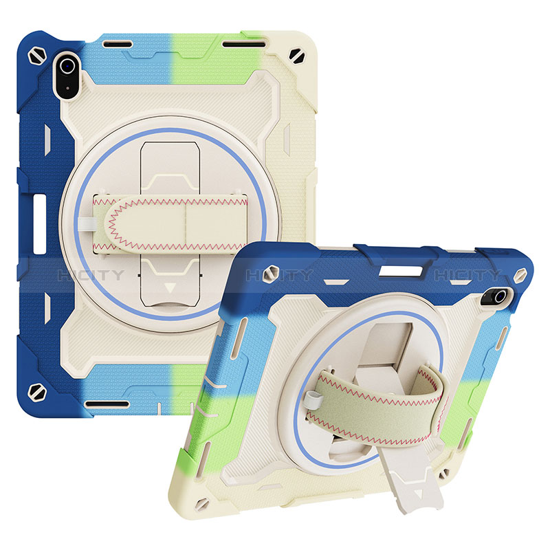 Custodia Silicone e Plastica Opaca Cover con Supporto L01 per Apple iPad 10.9 (2022)