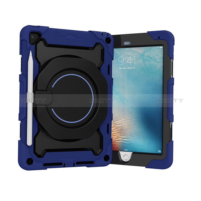 Custodia Silicone e Plastica Opaca Cover con Supporto L01 per Apple New iPad 9.7 (2017)