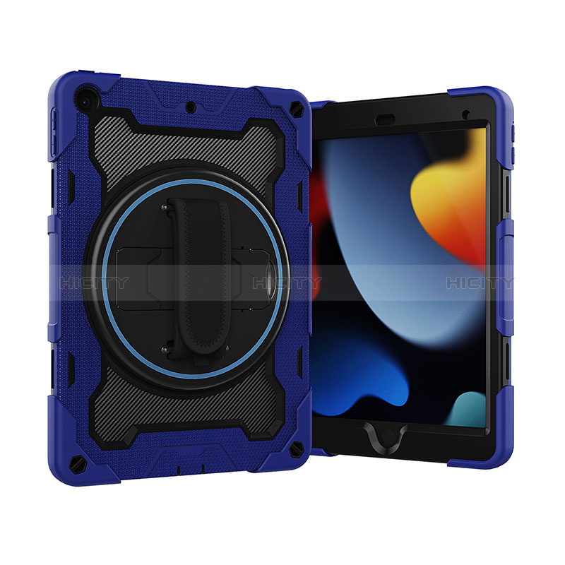 Custodia Silicone e Plastica Opaca Cover con Supporto L02 per Apple iPad 10.2 (2019)