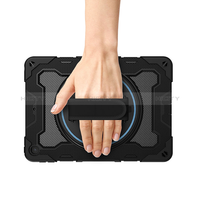 Custodia Silicone e Plastica Opaca Cover con Supporto L02 per Apple iPad 10.2 (2019)