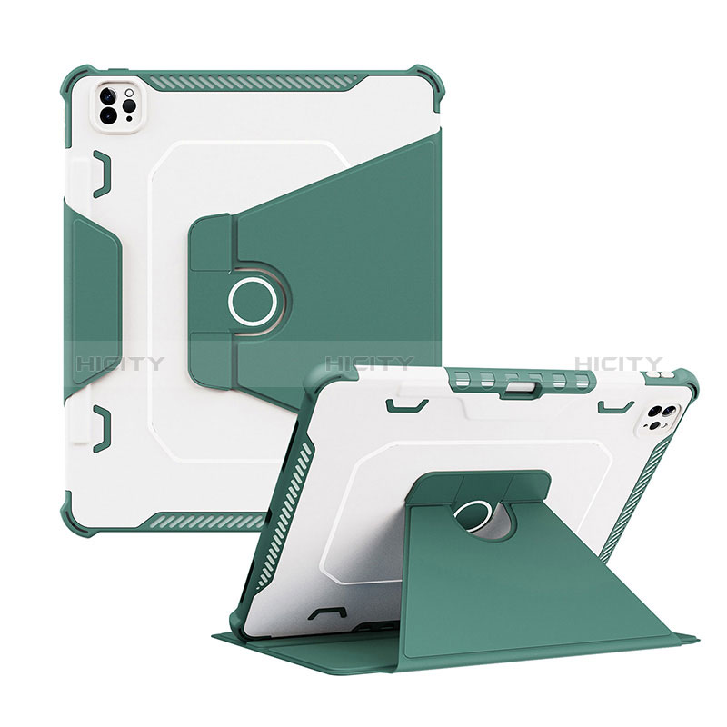 Custodia Silicone e Plastica Opaca Cover con Supporto L04 per Apple iPad Pro 12.9 (2022)