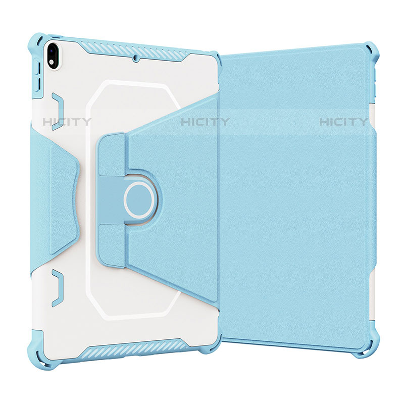 Custodia Silicone e Plastica Opaca Cover con Supporto L05 per Apple iPad Air 3 Blu