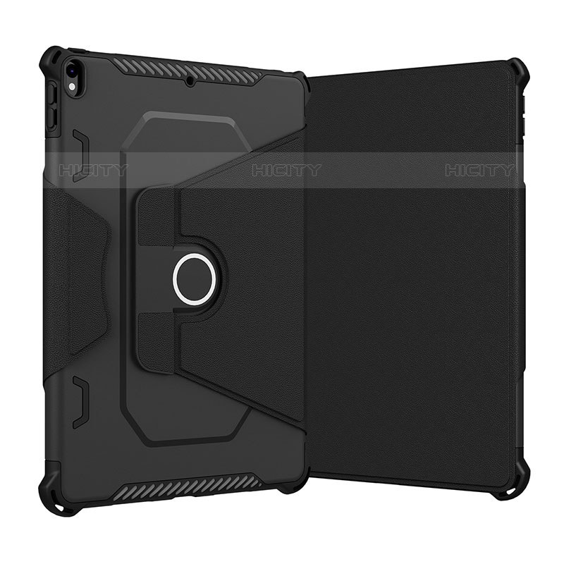 Custodia Silicone e Plastica Opaca Cover con Supporto L05 per Apple iPad Air 3 Nero