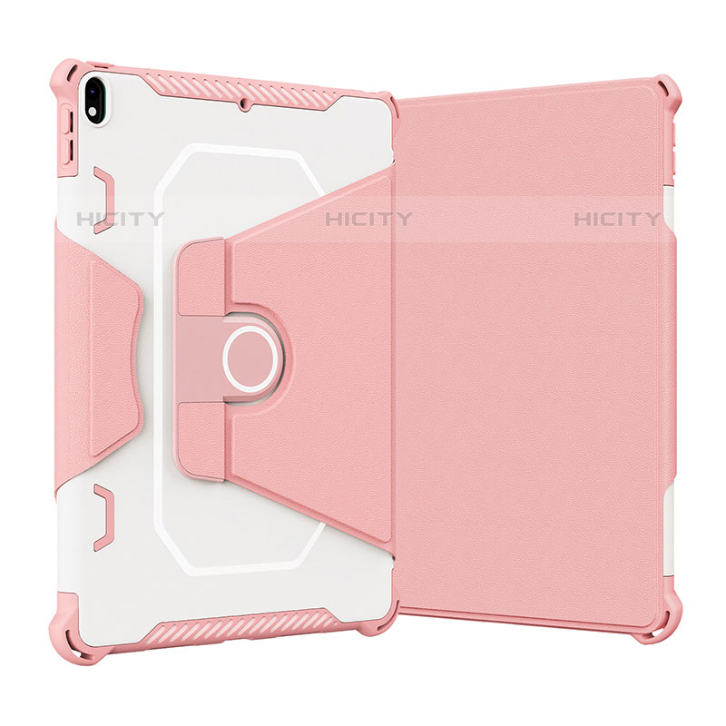 Custodia Silicone e Plastica Opaca Cover con Supporto L05 per Apple iPad Air 3 Rosa