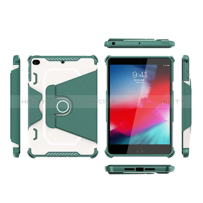 Custodia Silicone e Plastica Opaca Cover con Supporto L05 per Apple iPad Mini 4