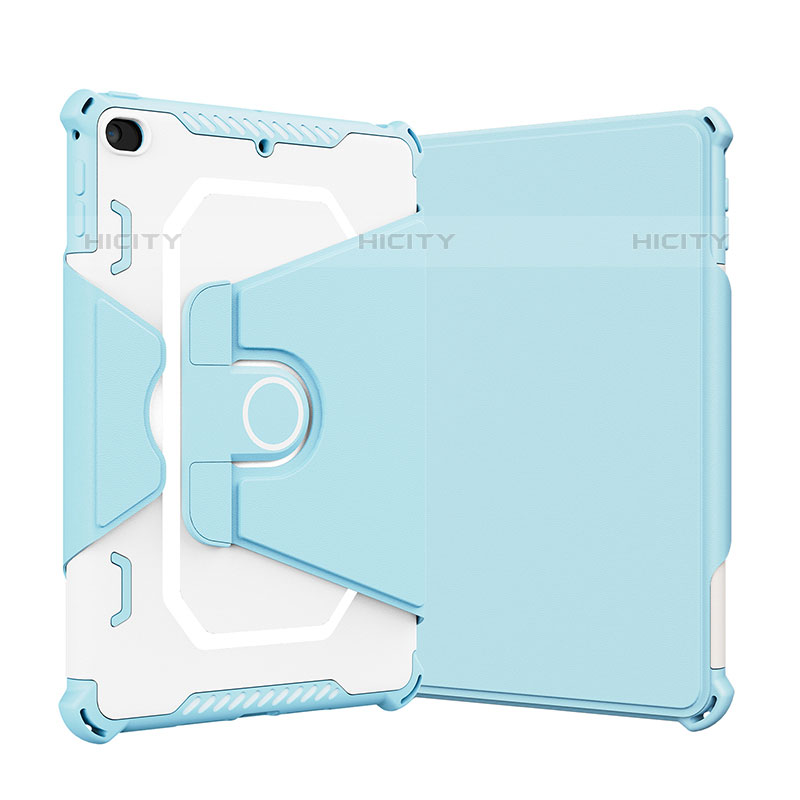 Custodia Silicone e Plastica Opaca Cover con Supporto L05 per Apple iPad Mini 5 (2019) Blu