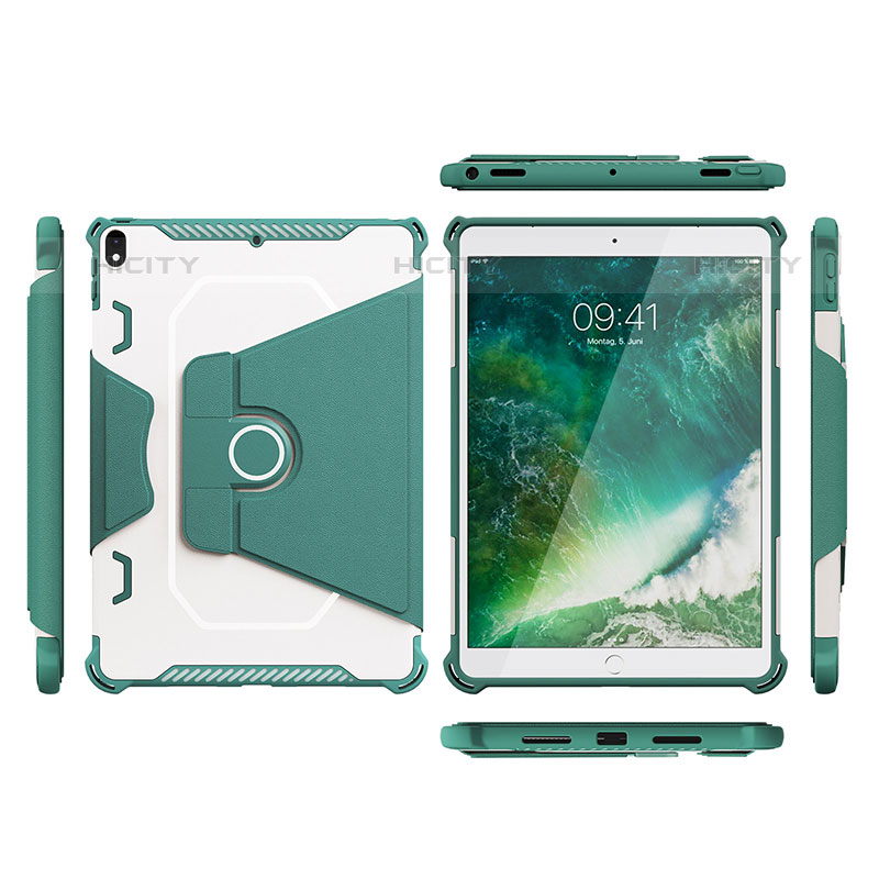 Custodia Silicone e Plastica Opaca Cover con Supporto L05 per Apple iPad Pro 10.5
