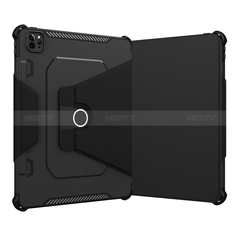 Custodia Silicone e Plastica Opaca Cover con Supporto L05 per Apple iPad Pro 12.9 (2021)