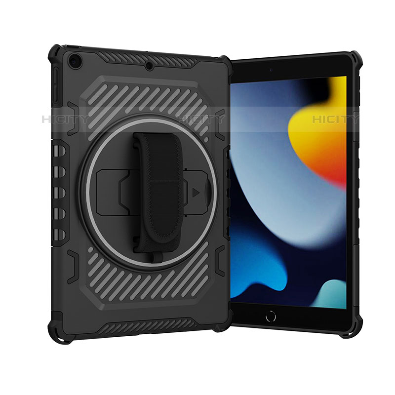 Custodia Silicone e Plastica Opaca Cover con Supporto L06 per Apple iPad 10.2 (2020)