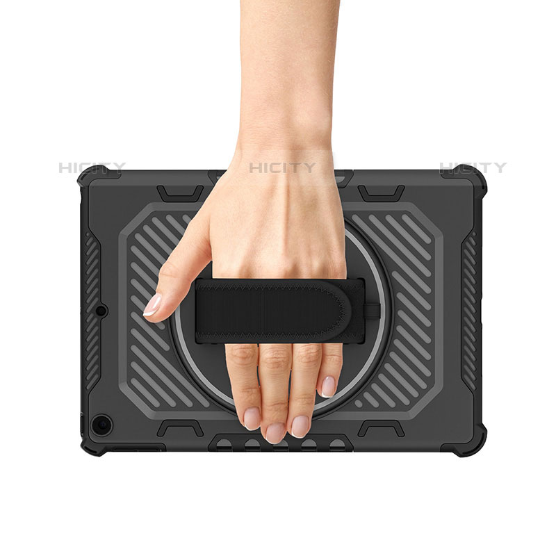 Custodia Silicone e Plastica Opaca Cover con Supporto L06 per Apple iPad 10.2 (2020)