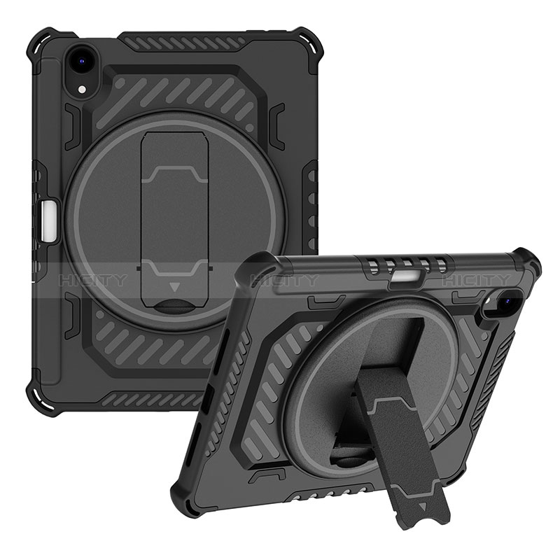 Custodia Silicone e Plastica Opaca Cover con Supporto L06 per Apple iPad Mini 6