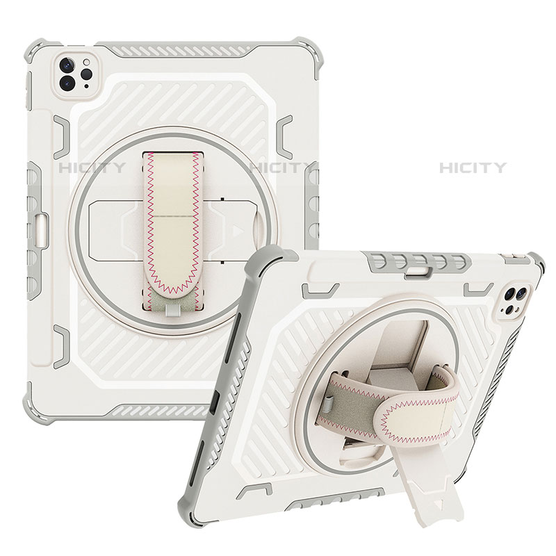 Custodia Silicone e Plastica Opaca Cover con Supporto L06 per Apple iPad Pro 11 (2020)