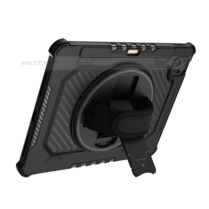 Custodia Silicone e Plastica Opaca Cover con Supporto L06 per Apple iPad Pro 11 (2020)