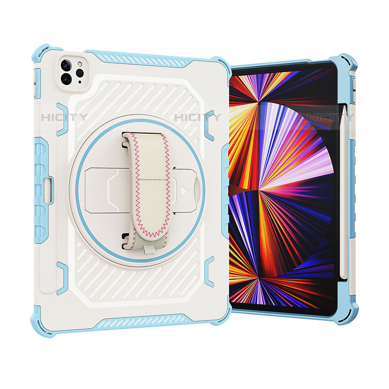 Custodia Silicone e Plastica Opaca Cover con Supporto L07 per Apple iPad Pro 11 (2020)