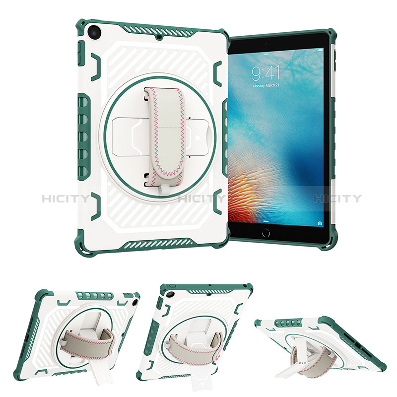 Custodia Silicone e Plastica Opaca Cover con Supporto L07 per Apple New iPad 9.7 (2018)