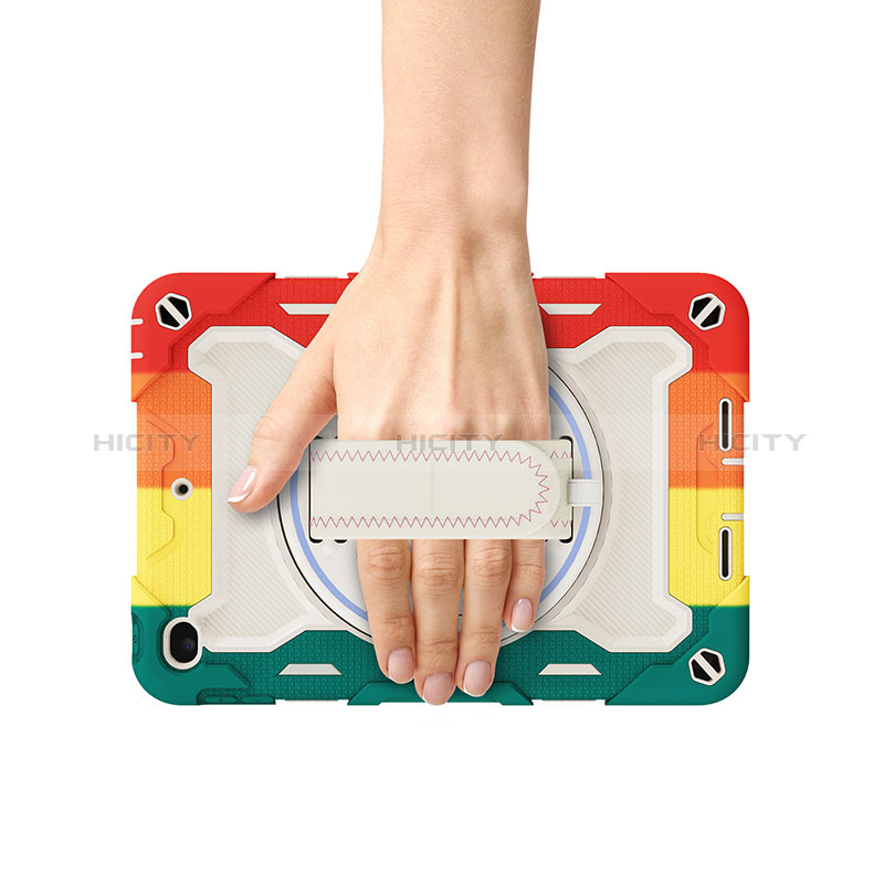 Custodia Silicone e Plastica Opaca Cover con Supporto L10 per Apple iPad Mini 4
