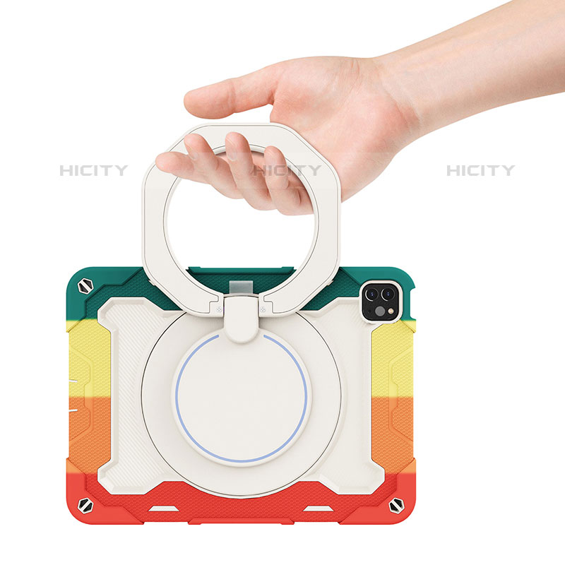 Custodia Silicone e Plastica Opaca Cover con Supporto L12 per Apple iPad Pro 11 (2020)