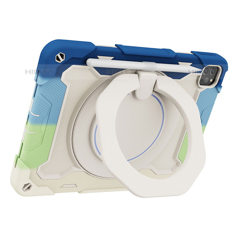 Custodia Silicone e Plastica Opaca Cover con Supporto L13 per Apple iPad Pro 11 (2020)