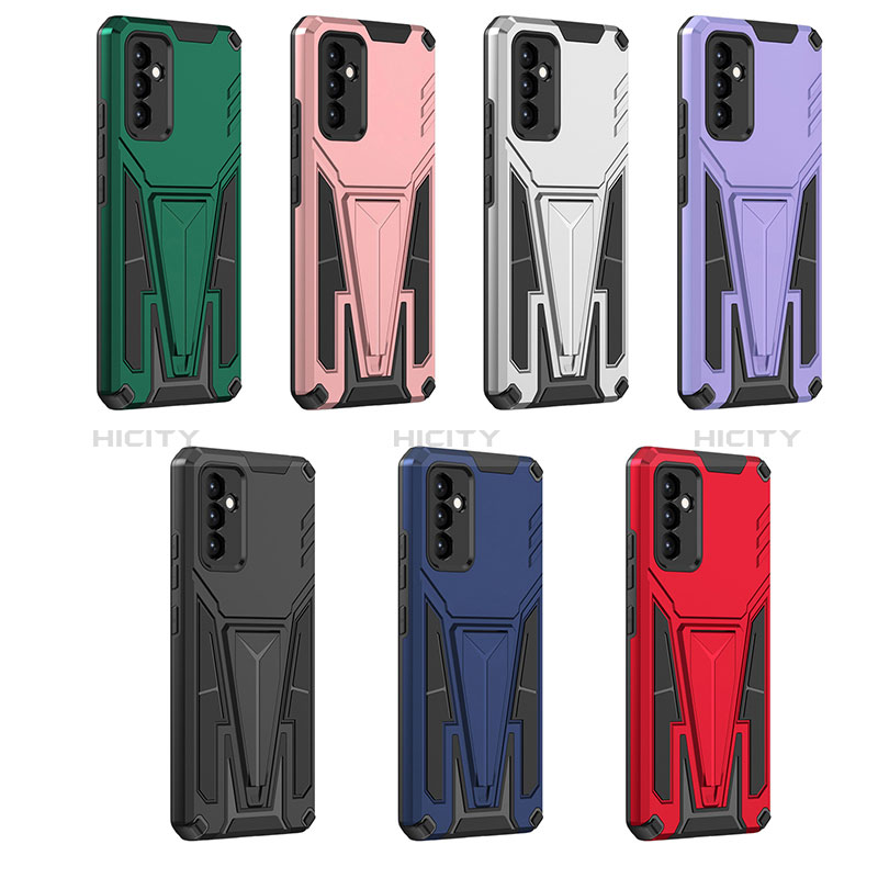 Custodia Silicone e Plastica Opaca Cover con Supporto MQ1 per Samsung Galaxy Quantum2 5G