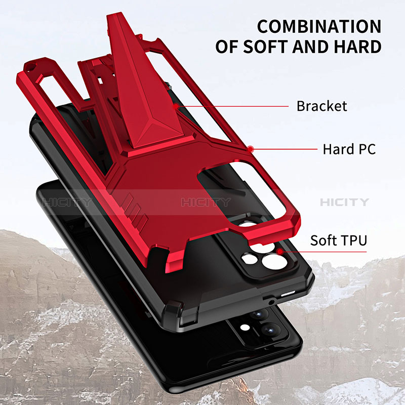 Custodia Silicone e Plastica Opaca Cover con Supporto MQ1 per Samsung Galaxy Quantum2 5G