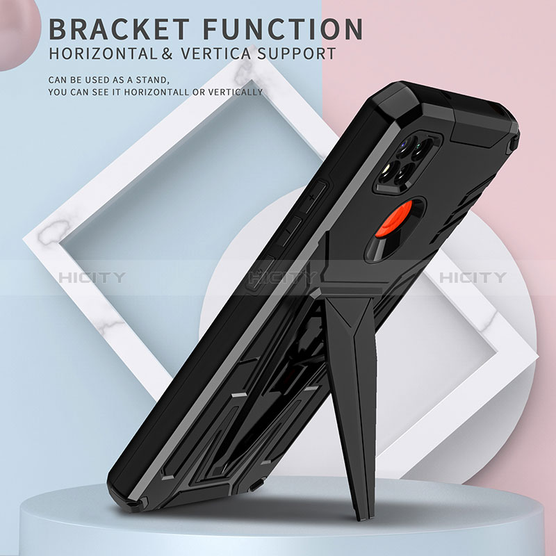 Custodia Silicone e Plastica Opaca Cover con Supporto MQ1 per Xiaomi Redmi 9 India