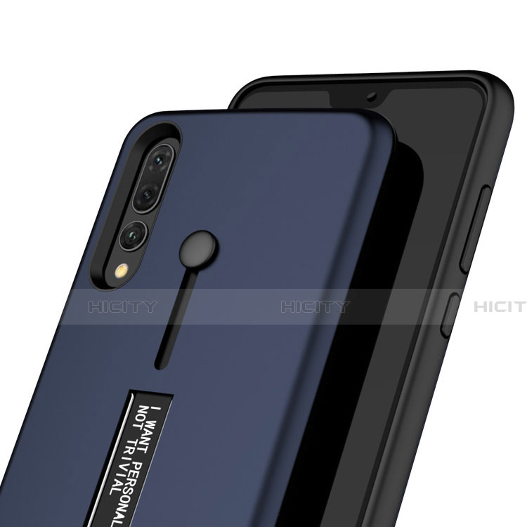 Custodia Silicone e Plastica Opaca Cover con Supporto P01 per Huawei P20 Pro