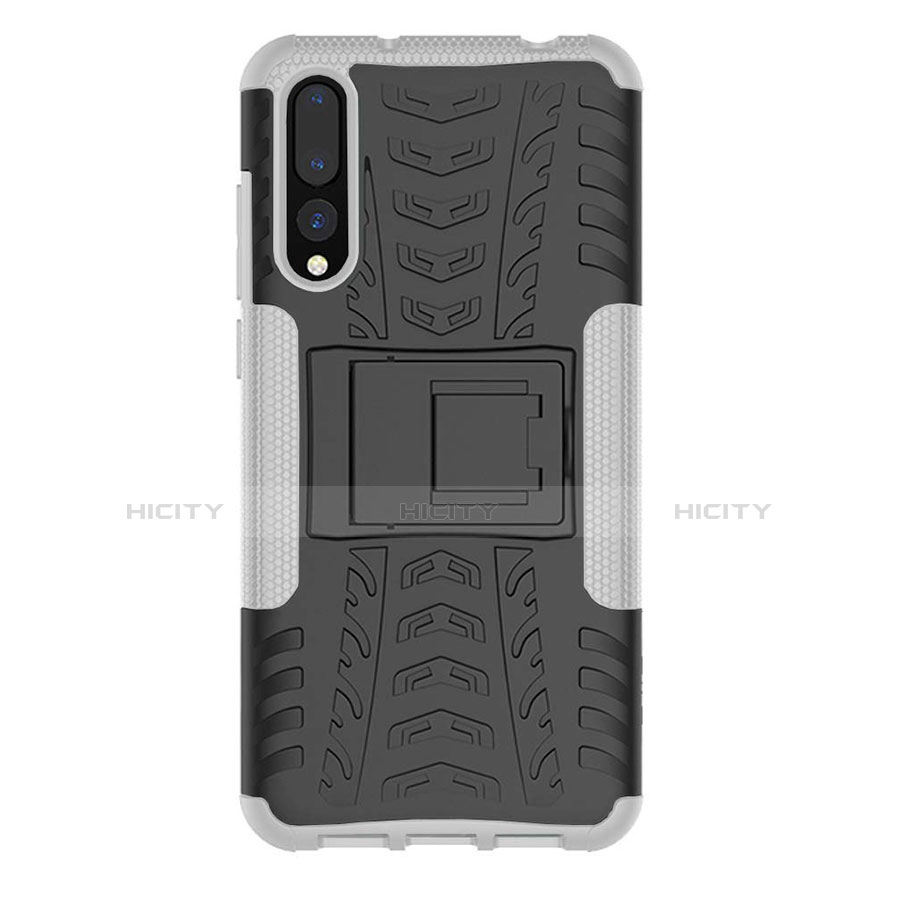 Custodia Silicone e Plastica Opaca Cover con Supporto P02 per Huawei P20 Pro