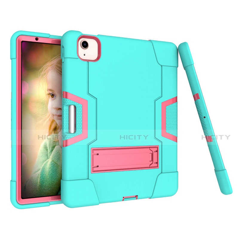 Custodia Silicone e Plastica Opaca Cover con Supporto per Apple iPad Air 4 10.9 (2020)